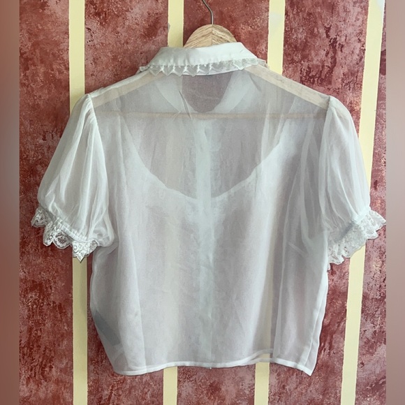 Widow Chiffon Top large nwt - Picture 2 of 8